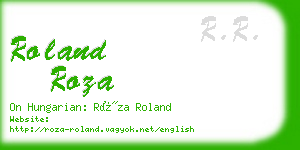 roland roza business card